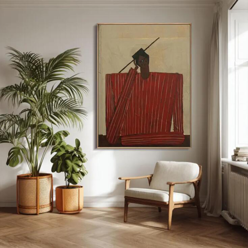 Home Decor Medieval - 100% Handmade Abstract Oil Painting On