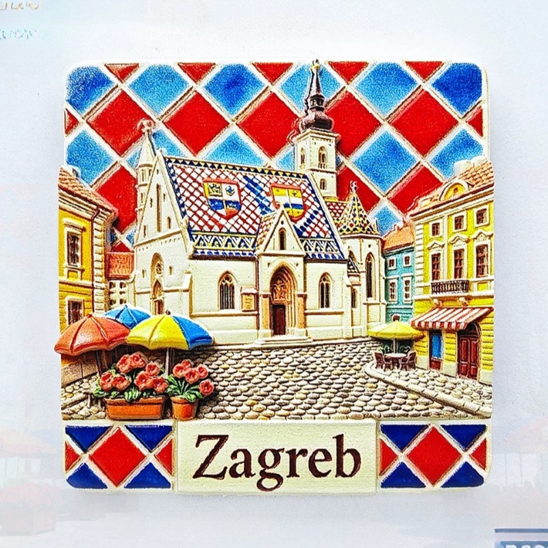 Home Decor Zagreb - Croatia Fridge Magnets Travel Souvenirs Home