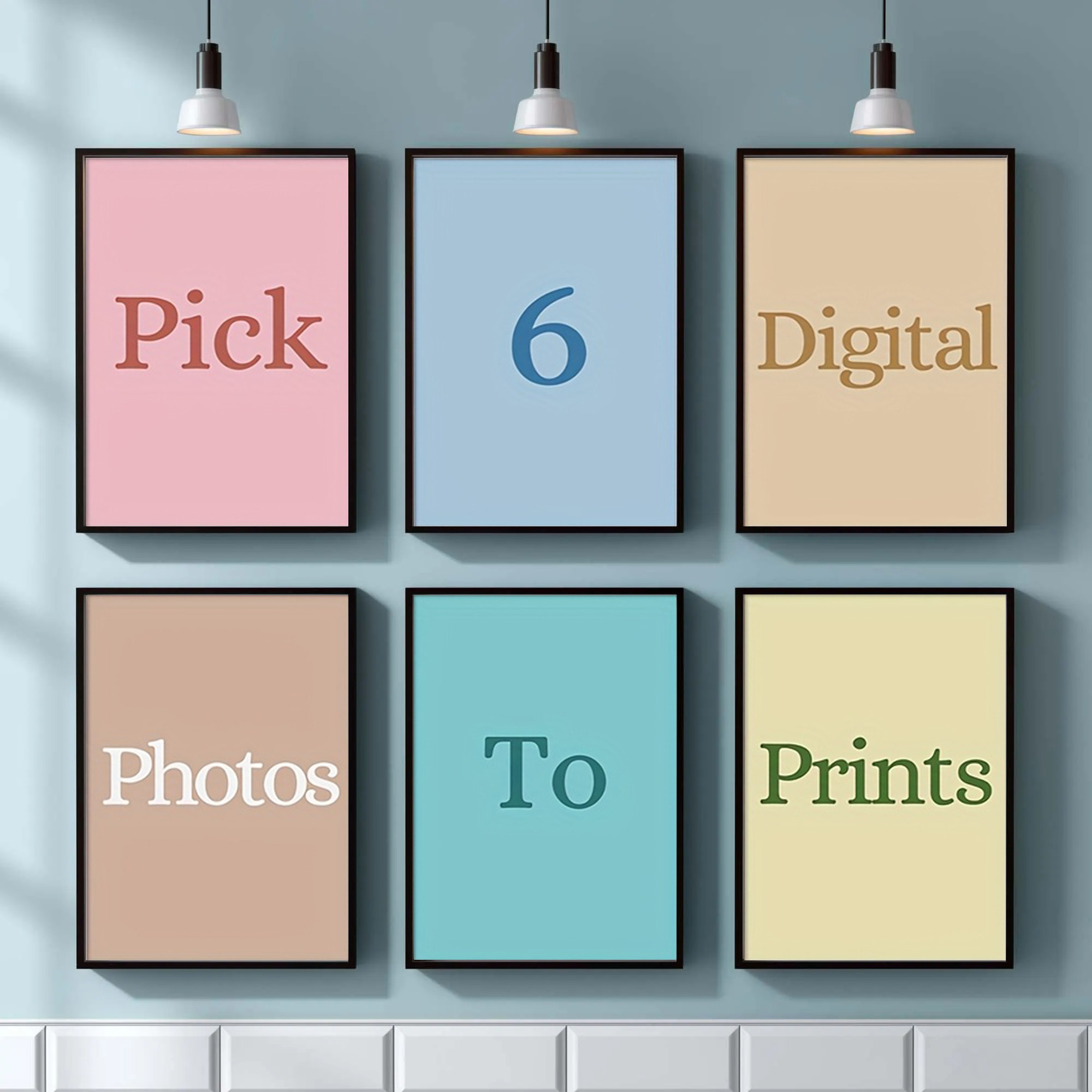 Home Decor Canvas - 4/5/6pcs Custom Canvas Printing Personalized Photo