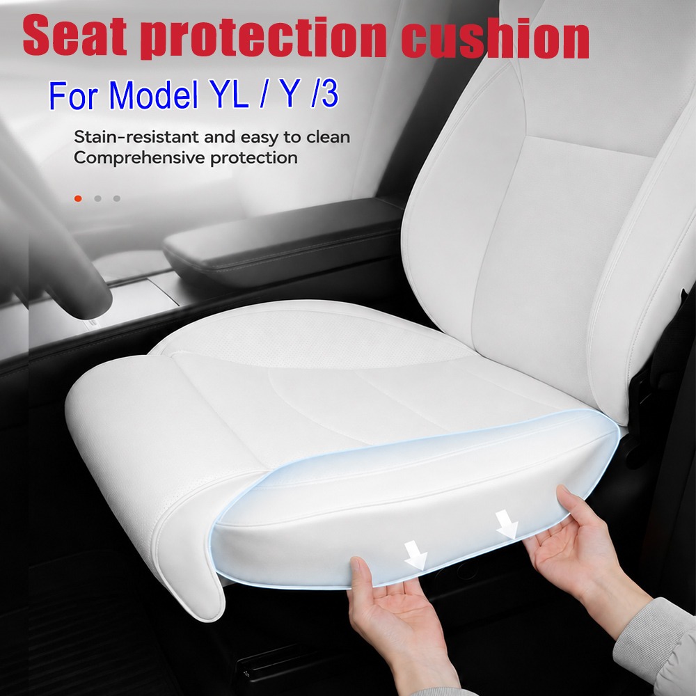 Decorative Throw Pillow - Nappa Leather Ventilated Seat Cushion for