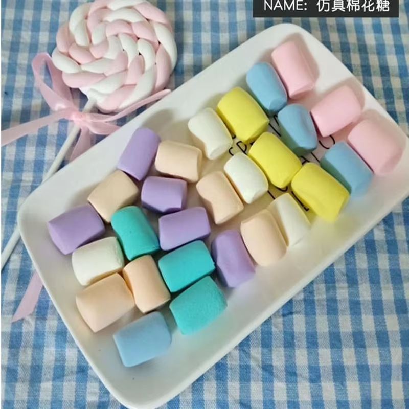 Home Decor From Clay - Fake Marshmallow Dessert Model Made From