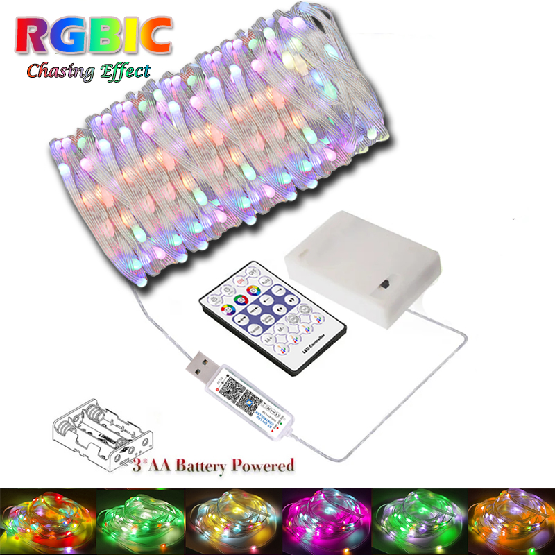 Fairy Lights Bedroom - WS2812B Fairy Light String 3AA battery