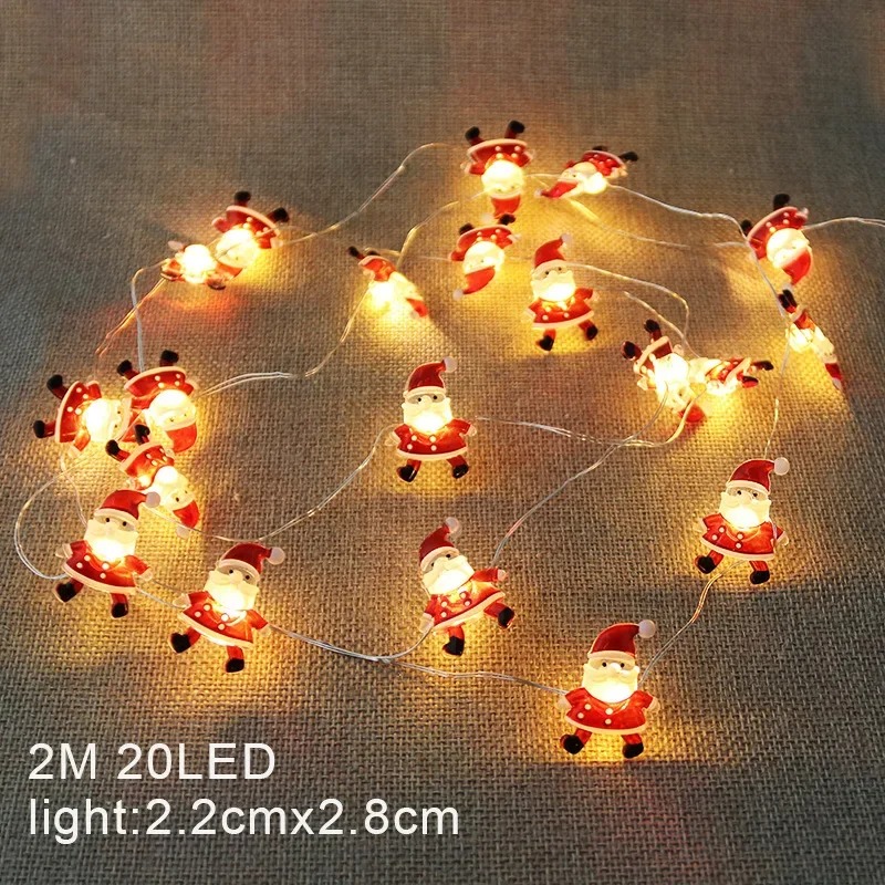Fairy Lights Bedroom - Christmas Fairy Lights Snowman LED String