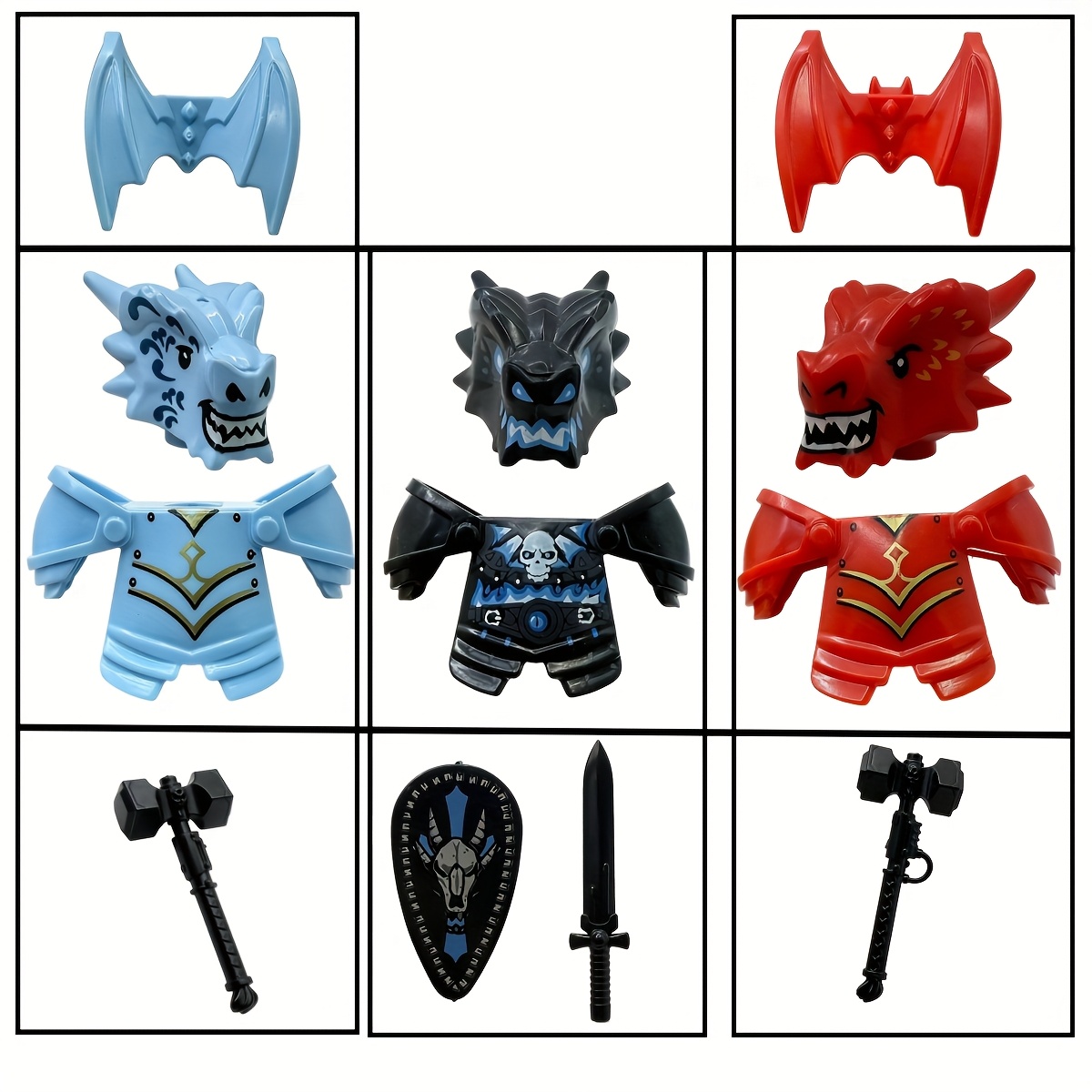 Home Decor Medieval - Dragon Knight Complete Set Undead Dragon