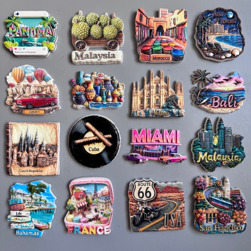 Home Decor Malaysia - Fridge magnets Malta Malaysia Iceland Panama