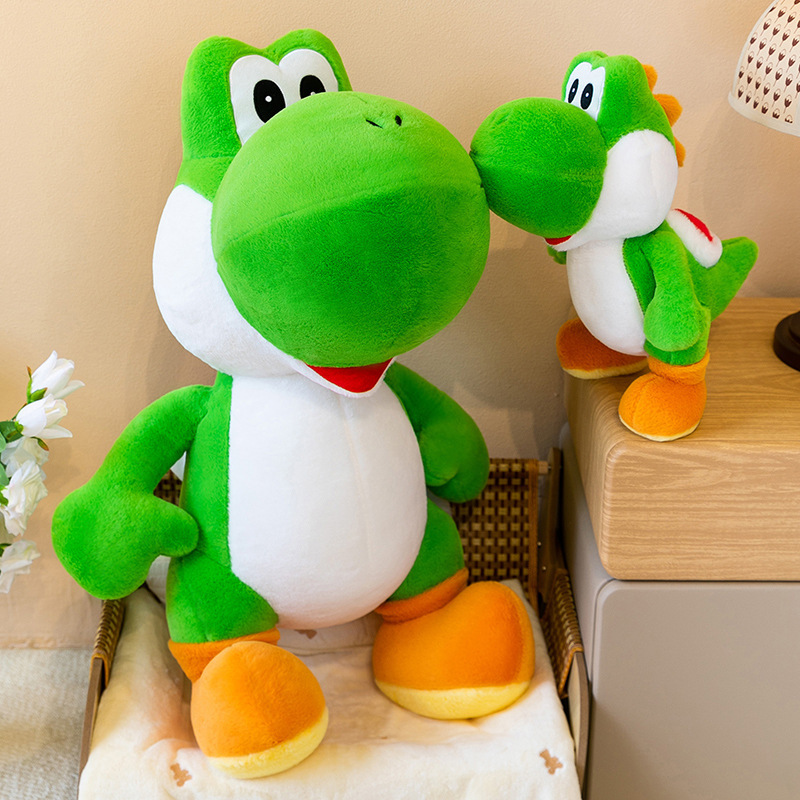 Decorative Throw Pillow - Cute Yoshi Green Dinosaur Plush Toy