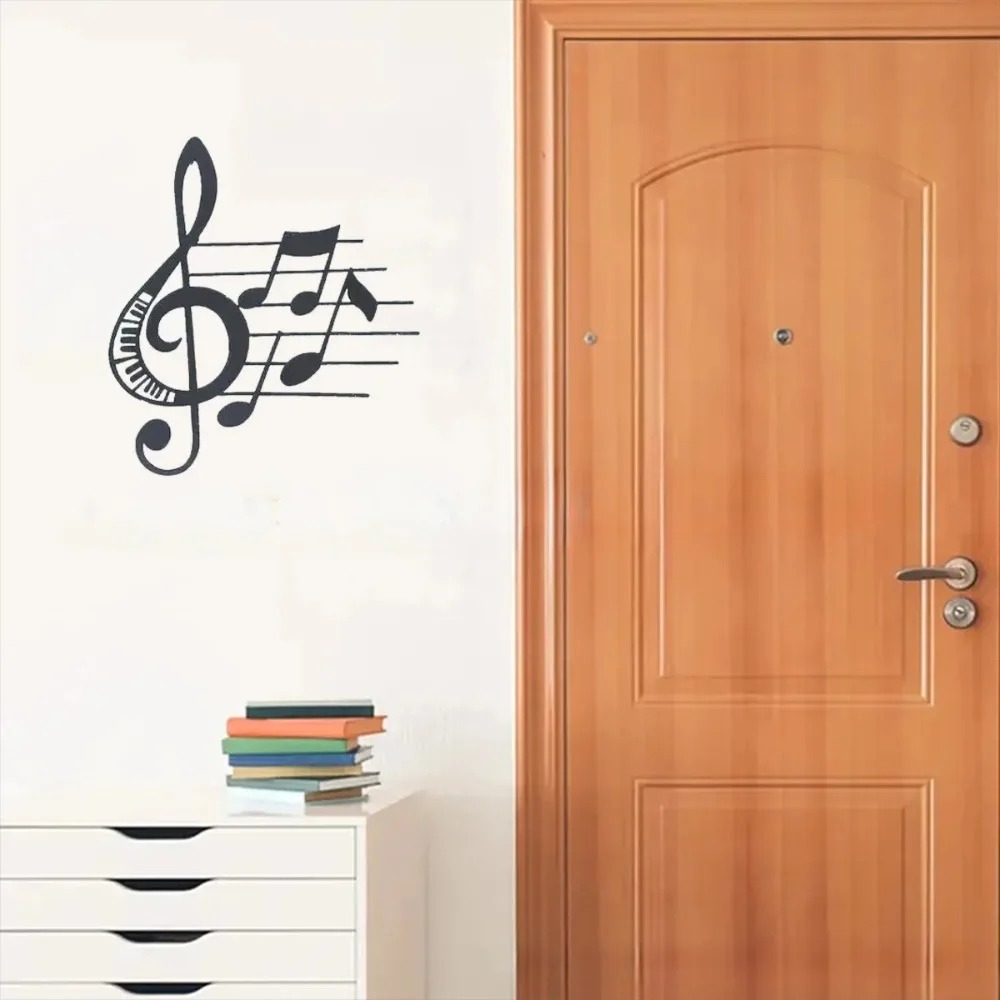 Home Decor Brand - Brand Treble Clef Metal Wall Art
