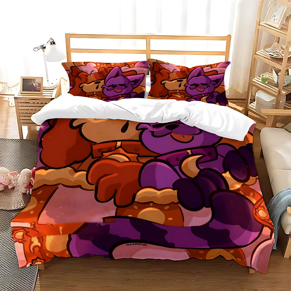 Decorative Throw Pillow - 3d Print Game CatNap X DogDay