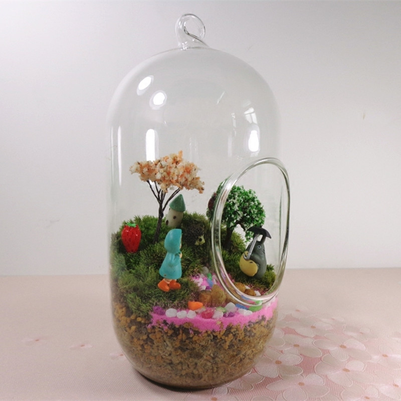 2pcs/pack 10*20cm Big Size Cyl - Terrarium Glass Bottle ulasan dan harga