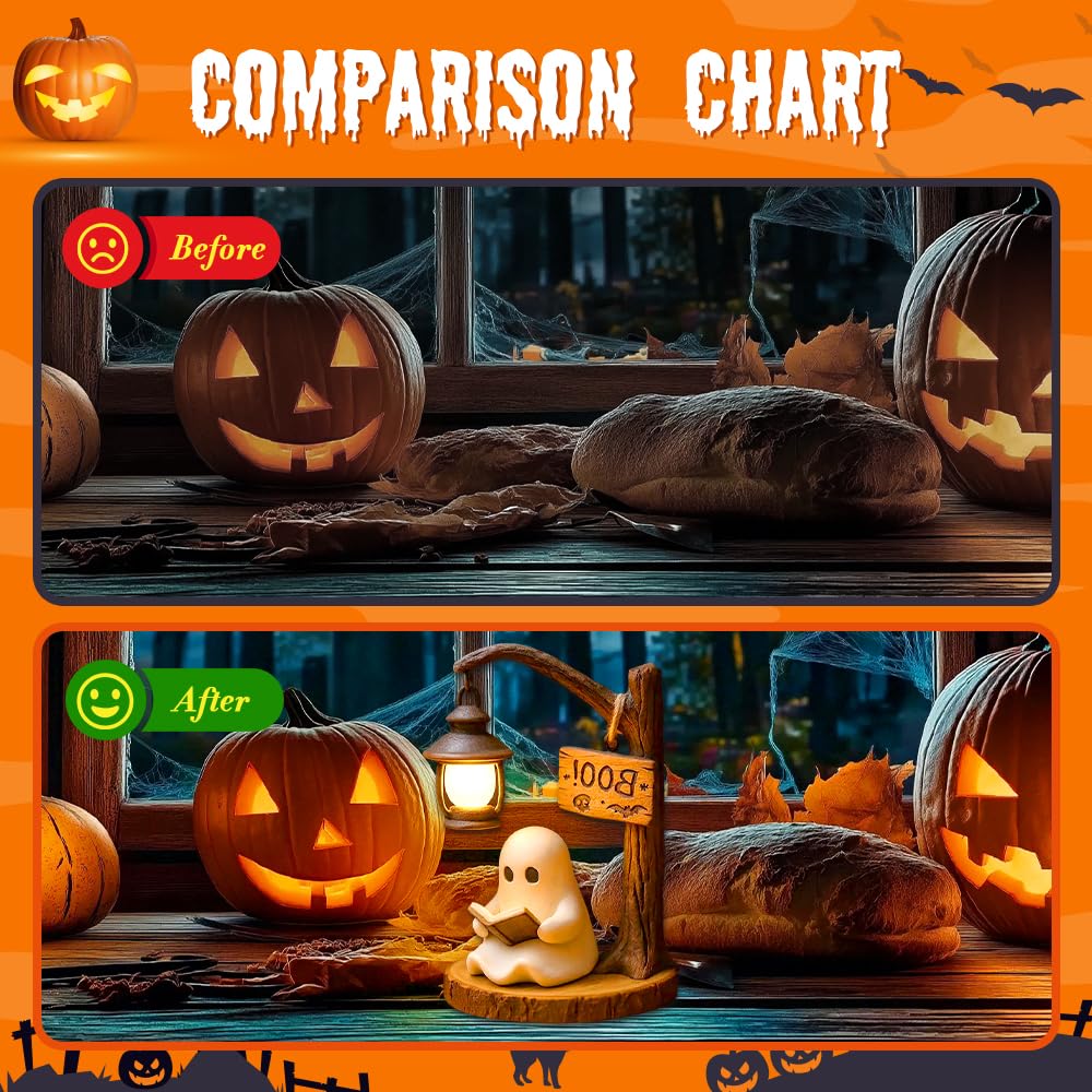 3D Resin Halloween Ghost Readi - Fairy Lights Bedroom ulasan dan harga