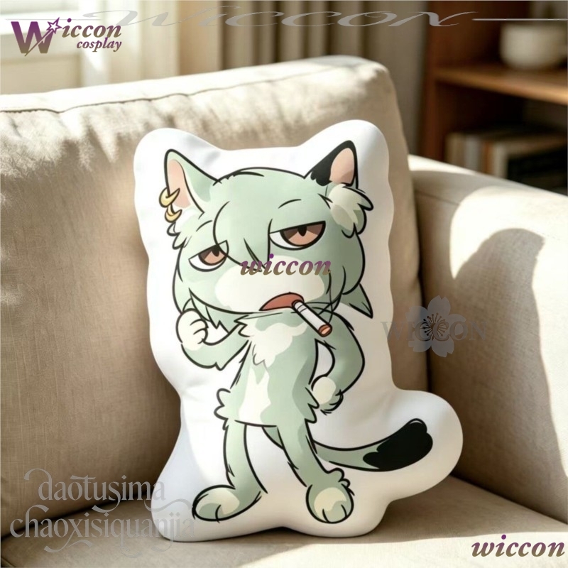 NebulaCloak Chainsmoker Cat Q  - Decorative Throw Pillow ulasan dan harga