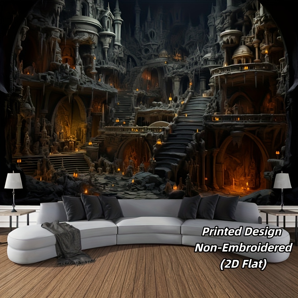 VIKAMA Dark Gothic Castle Tape - Home Decor Medieval ulasan dan harga
