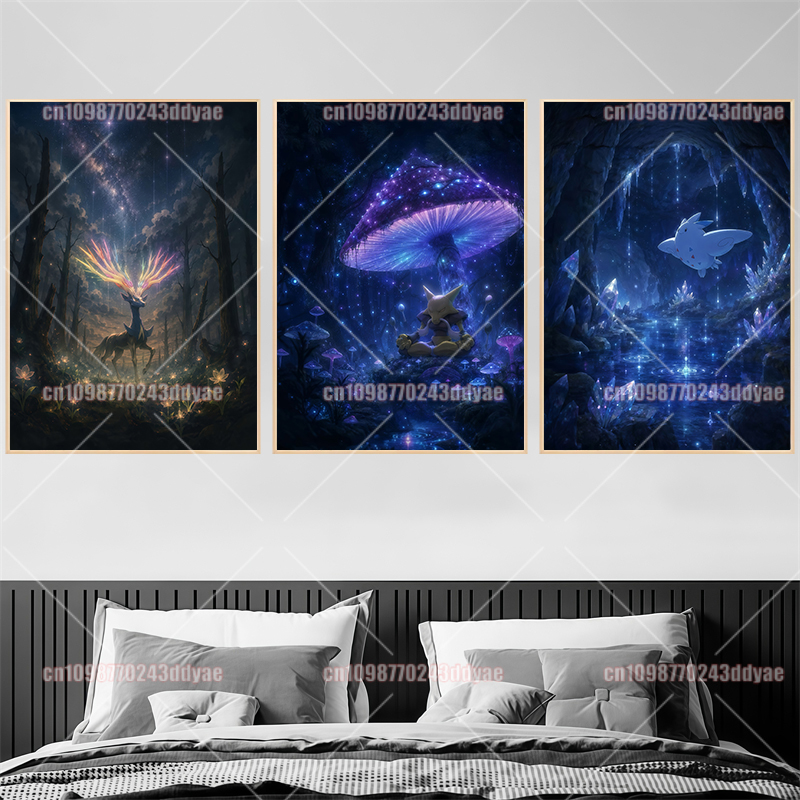 Anime Pokemon Character Origin - Home Decor Canvas ulasan dan harga
