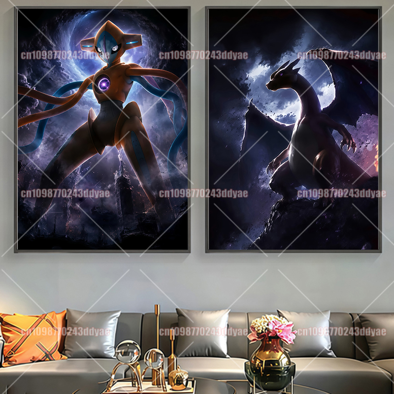 Anime Pokemon Character Origin - Home Decor Canvas ulasan dan harga