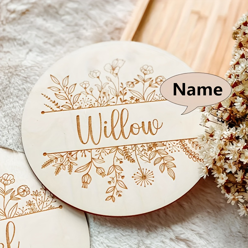 Personalized Floral Engraved N - Home Decor Rustic ulasan dan harga