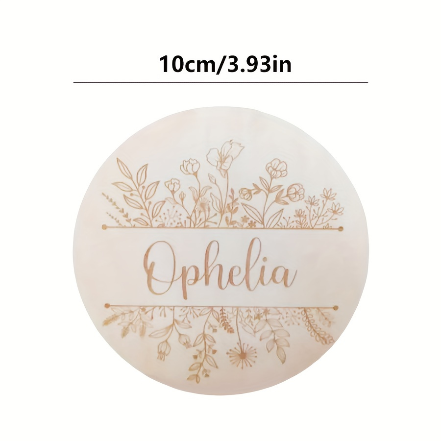 Personalized Floral Engraved N - Home Decor Rustic ulasan dan harga