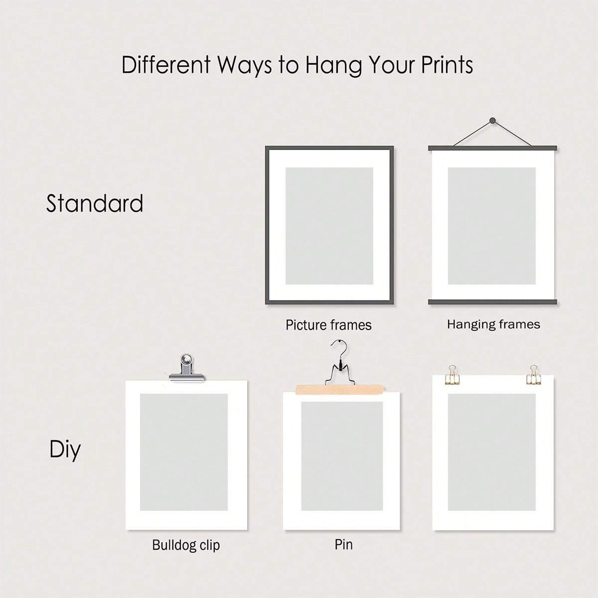 4/5/6pcs Custom Canvas Printin - Home Decor Canvas ulasan dan harga