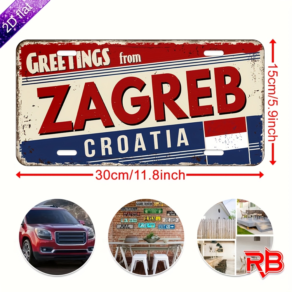 2D Flat Aluminum Sign - 