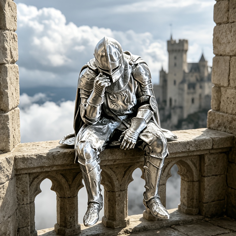 Medieval Knight Figurine Vinta - Home Decor Medieval ulasan dan harga