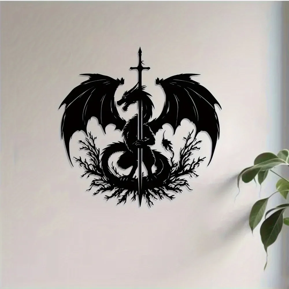 1Pc Dragon Sword Aluminum Wall - Home Decor Medieval ulasan dan harga