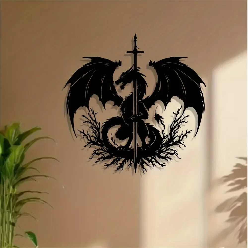 1Pc Dragon Sword Aluminum Wall - Home Decor Medieval ulasan dan harga