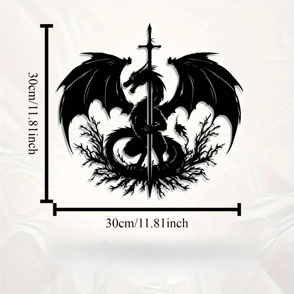 1Pc Dragon Sword Aluminum Wall - Home Decor Medieval ulasan dan harga