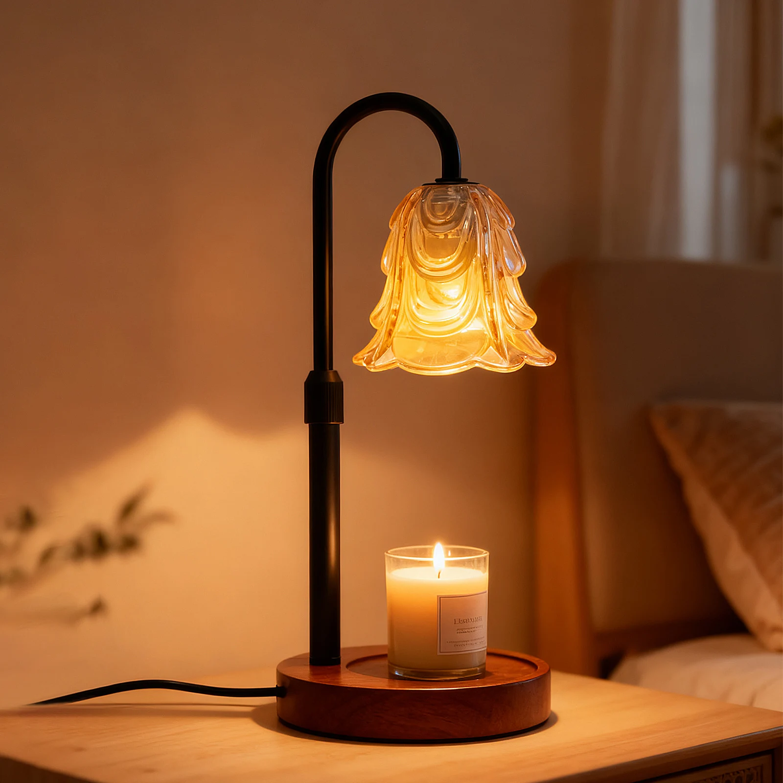 Dimmable Flower Candle Warmer  - Home Decor Uk ulasan dan harga
