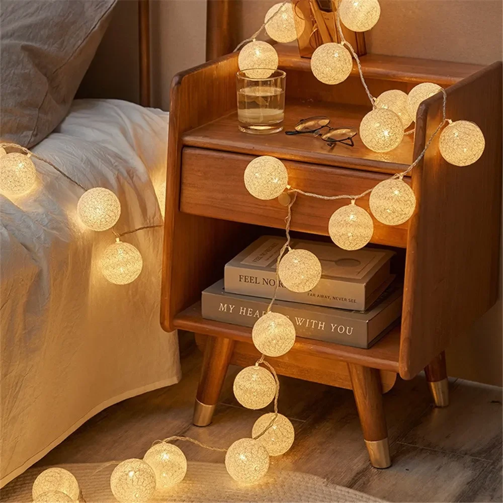 Halloween Cotton Garland Balls - Fairy Lights Bedroom ulasan dan harga