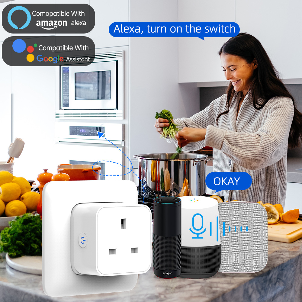 Tuya Smart Socket 16A/20A WiFi - Home Decor Uk ulasan dan harga