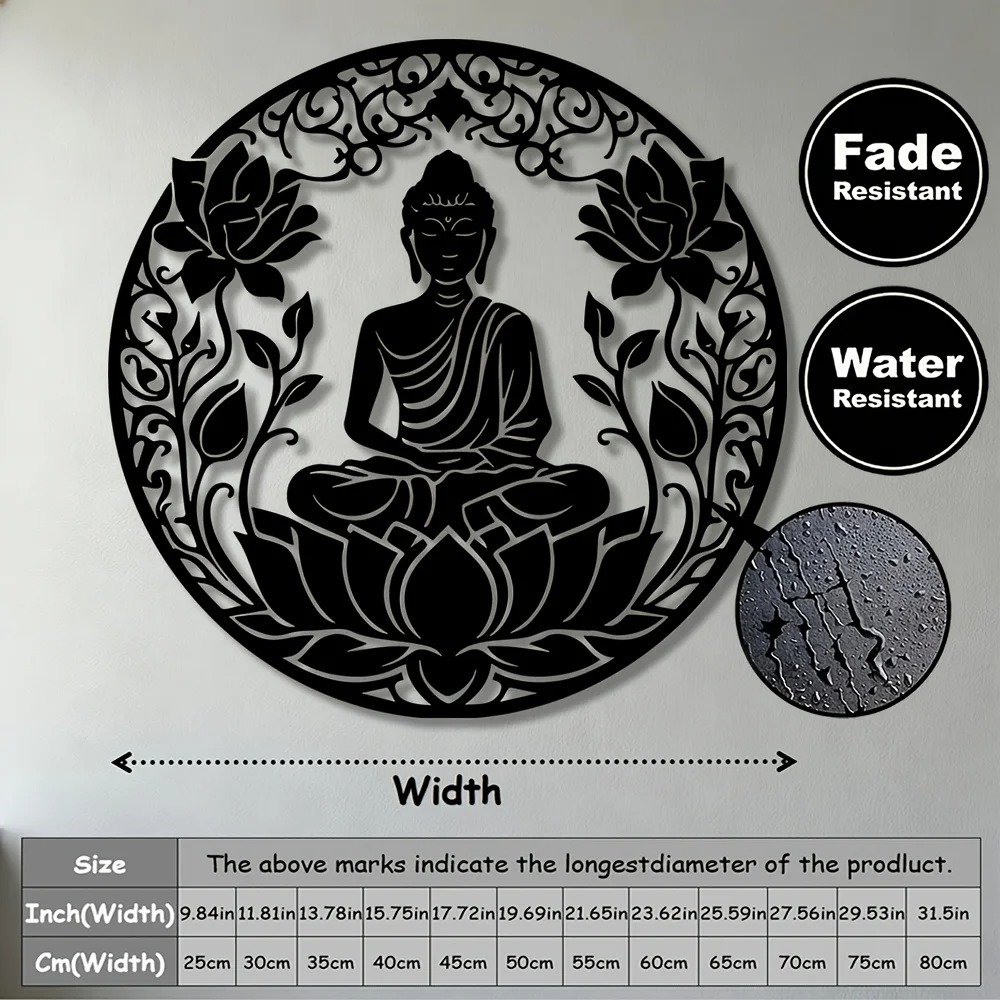 Brand 2D Flat Buddha Lotus Man - Home Decor Brand ulasan dan harga