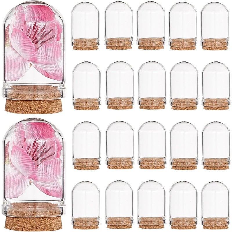 20 Sets Glass Cloche Dome Mini - Terrarium Glass Bottle ulasan dan harga