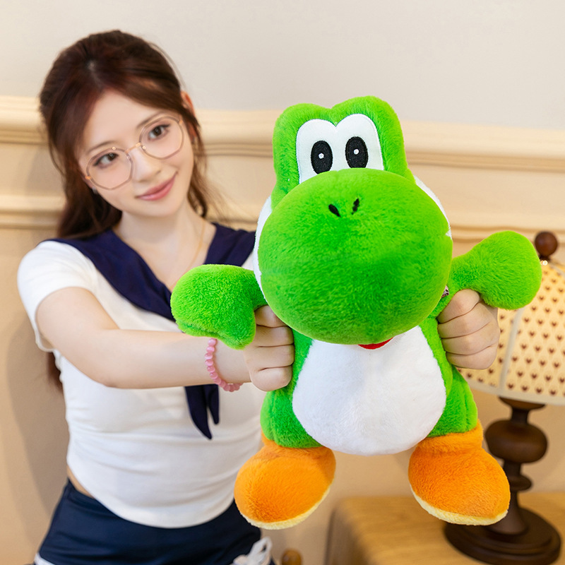 Cute Yoshi Green Dinosaur Plus - Decorative Throw Pillow ulasan dan harga