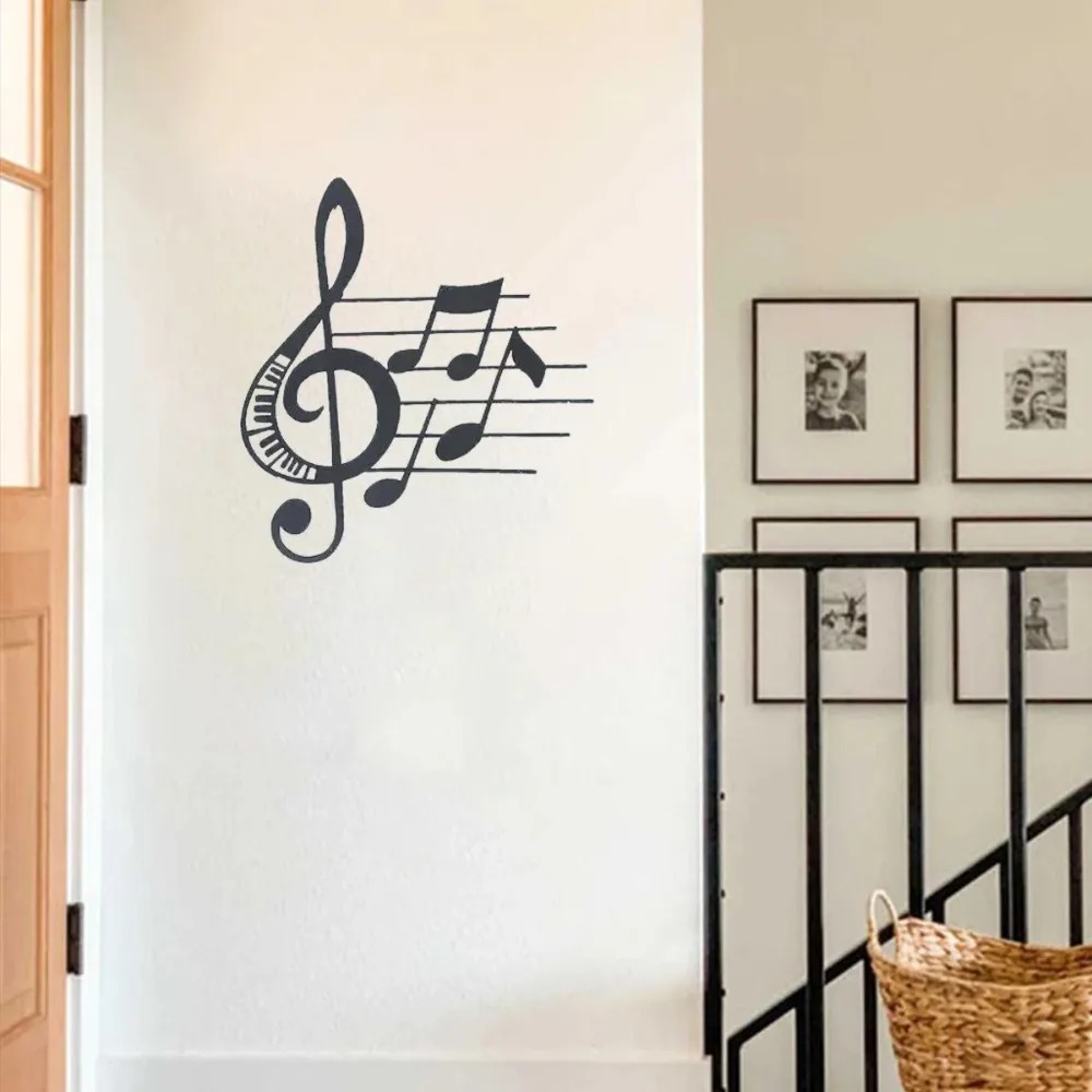 Brand Treble Clef Metal Wall A - Home Decor Brand ulasan dan harga