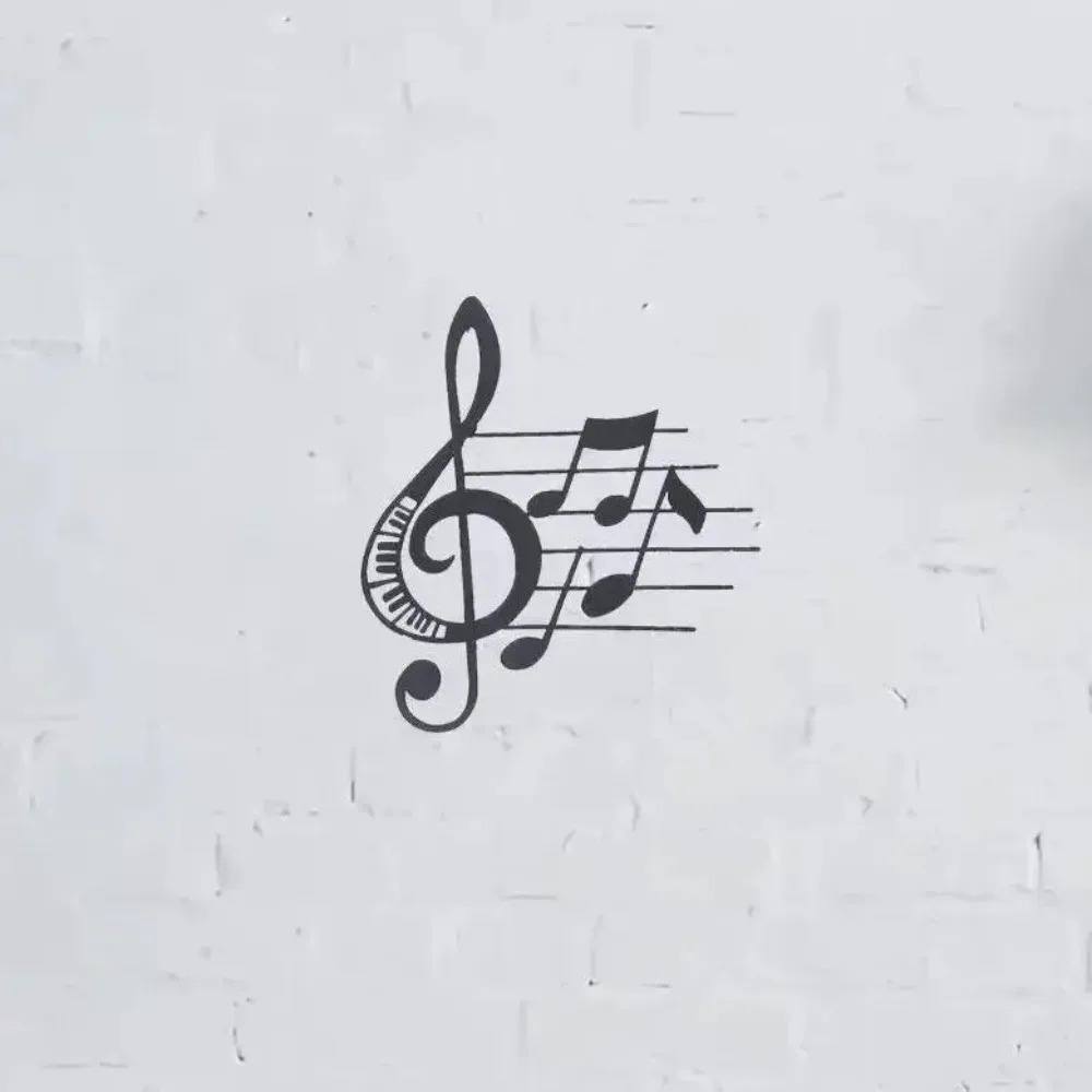 Brand Treble Clef Metal Wall A - Home Decor Brand ulasan dan harga