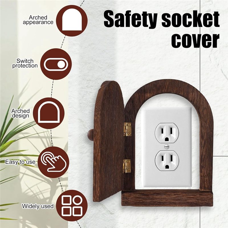 EYFL-Wooden Door Outlet Cover, - Fairy Lights Bedroom ulasan dan harga