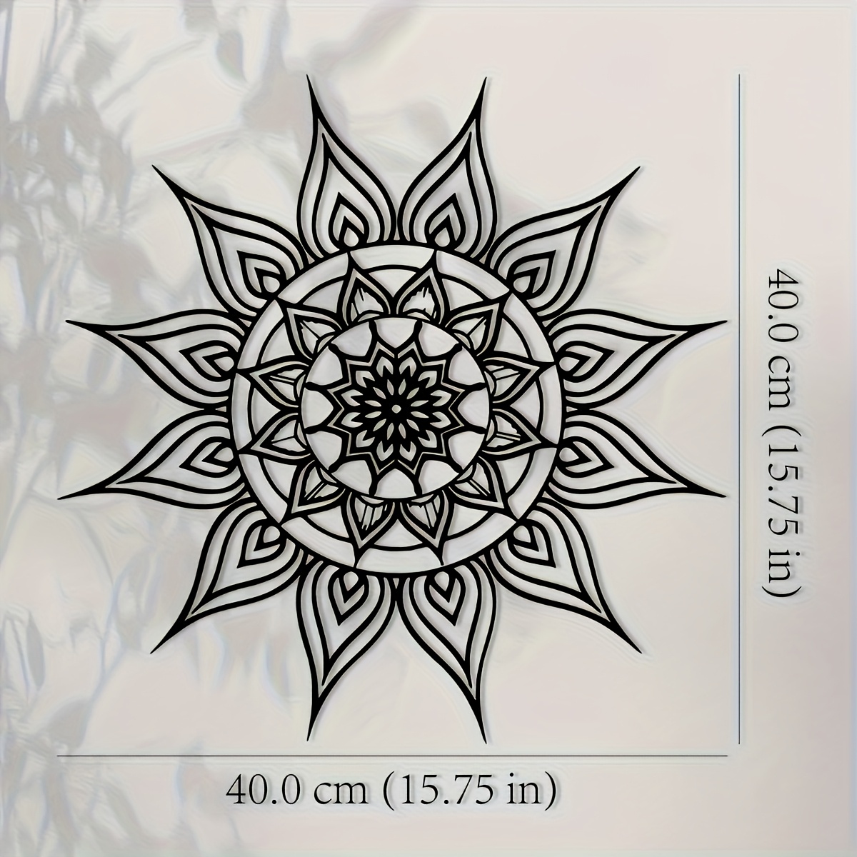 Brand 2D Flat Black White Sun  - Home Decor Brand ulasan dan harga