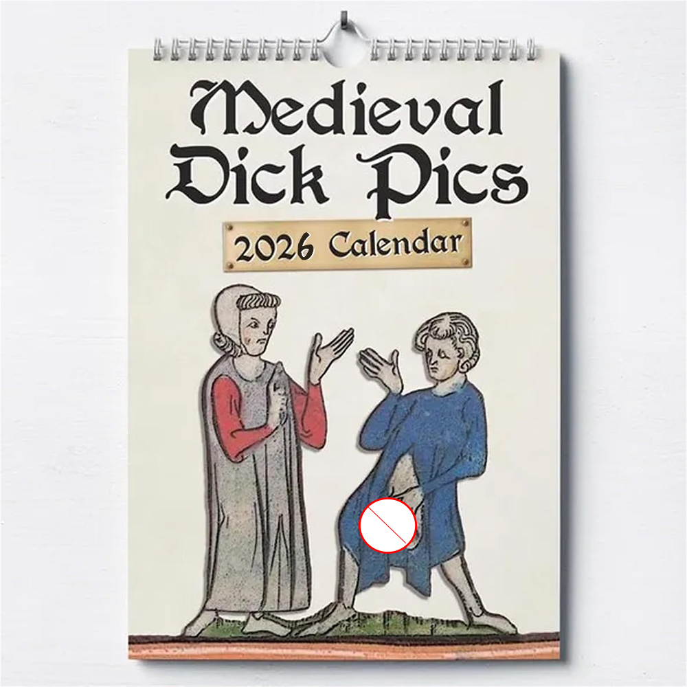 New 2026 Calendar Funny Creati - Home Decor Medieval ulasan dan harga