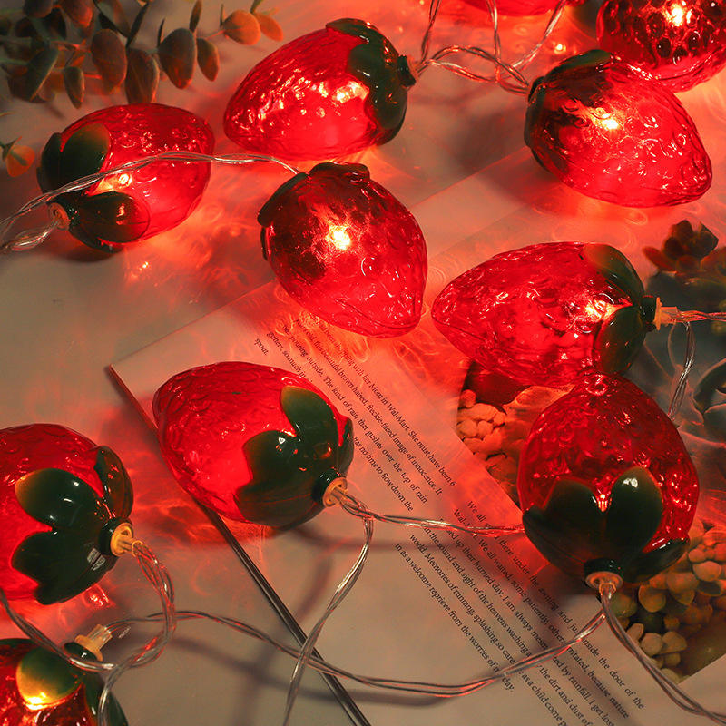 Fruit Strawberry Theme 1.5m 10 - Fairy Lights Bedroom ulasan dan harga