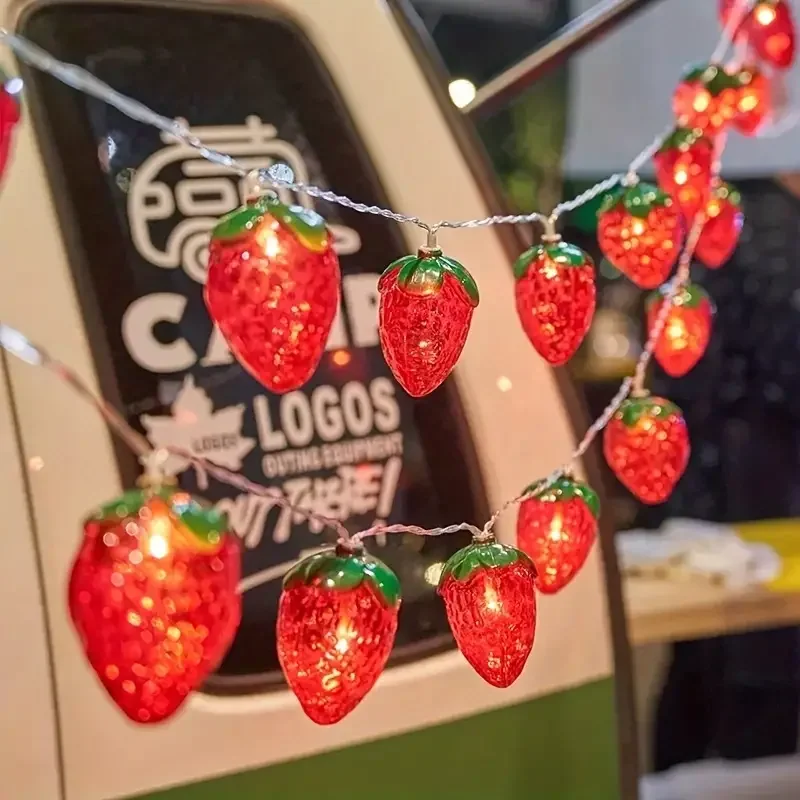 10/20/30/40 LED Strawberry Fai - Fairy Lights Bedroom ulasan dan harga