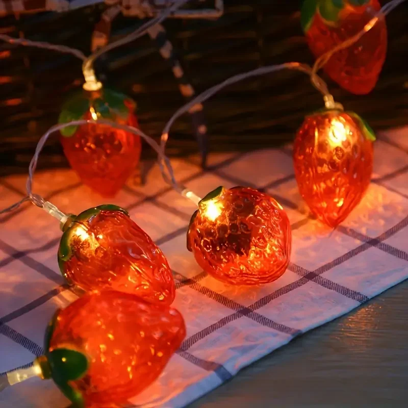 10/20/30/40 LED Strawberry Fai - Fairy Lights Bedroom ulasan dan harga