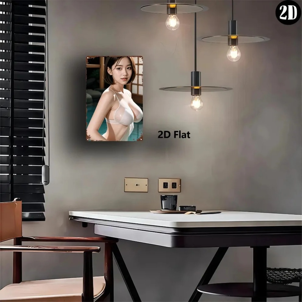 Elegant Nude Lady Metal Wall A - Home Decor Japanese ulasan dan harga