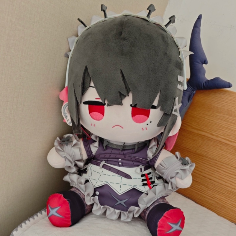 Original 40cm Shark Girl Ellen - Decorative Throw Pillow ulasan dan harga