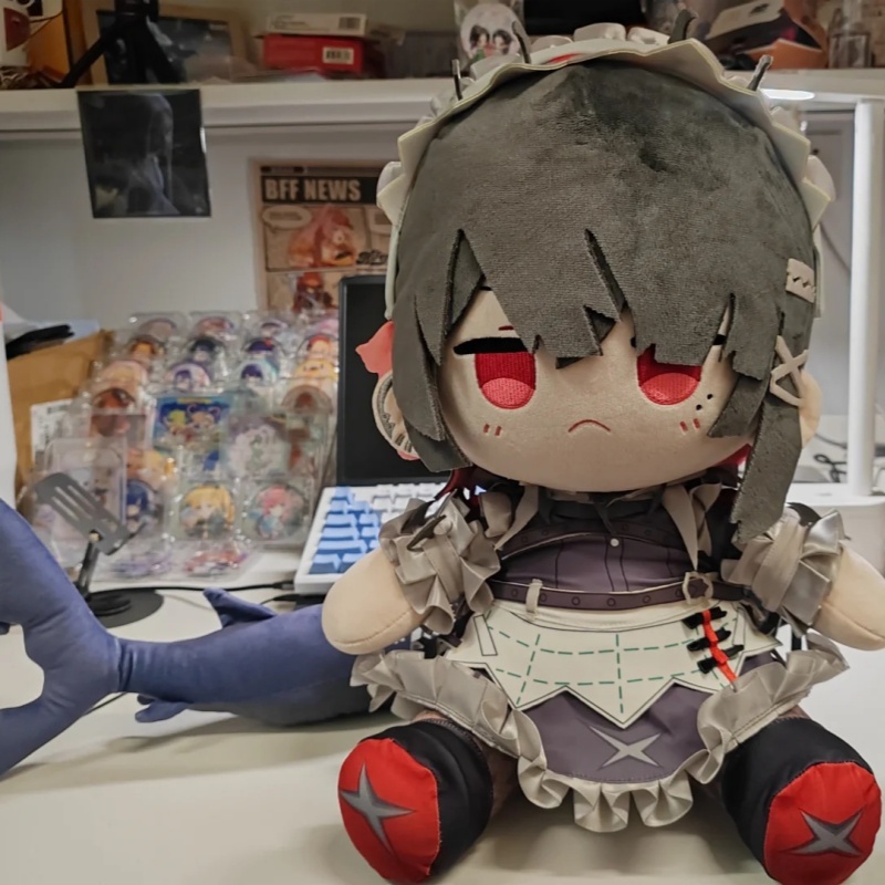 Original 40cm Shark Girl Ellen - Decorative Throw Pillow ulasan dan harga