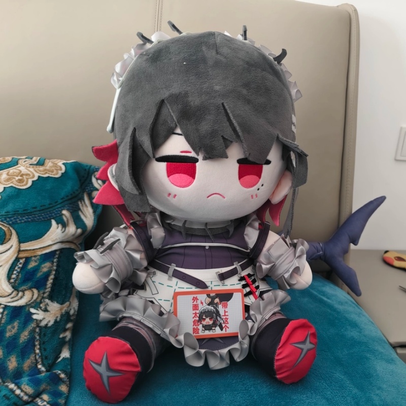 Original 40cm Shark Girl Ellen - Decorative Throw Pillow ulasan dan harga