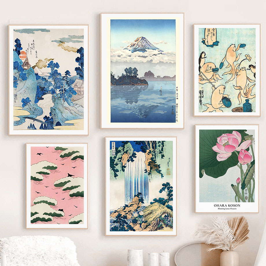 Hokusai Ohara Koson Japanese A - Home Decor Japanese ulasan dan harga