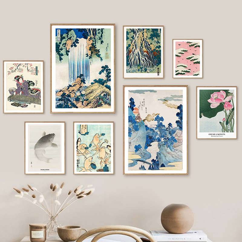 Hokusai Ohara Koson Japanese A - Home Decor Japanese ulasan dan harga