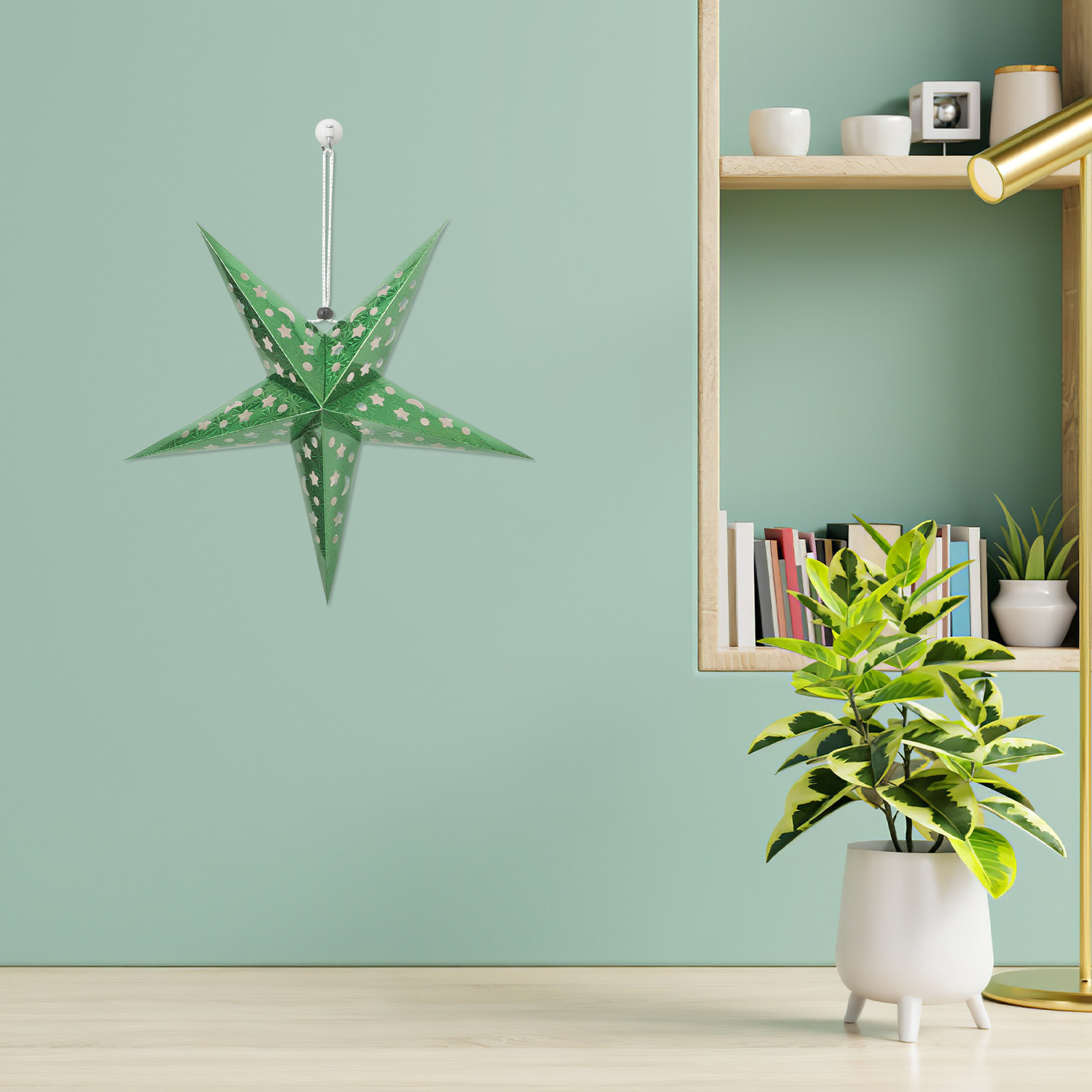 5Pcs 45Cm Paper Star Lamp Shad - Fairy Lights Bedroom ulasan dan harga