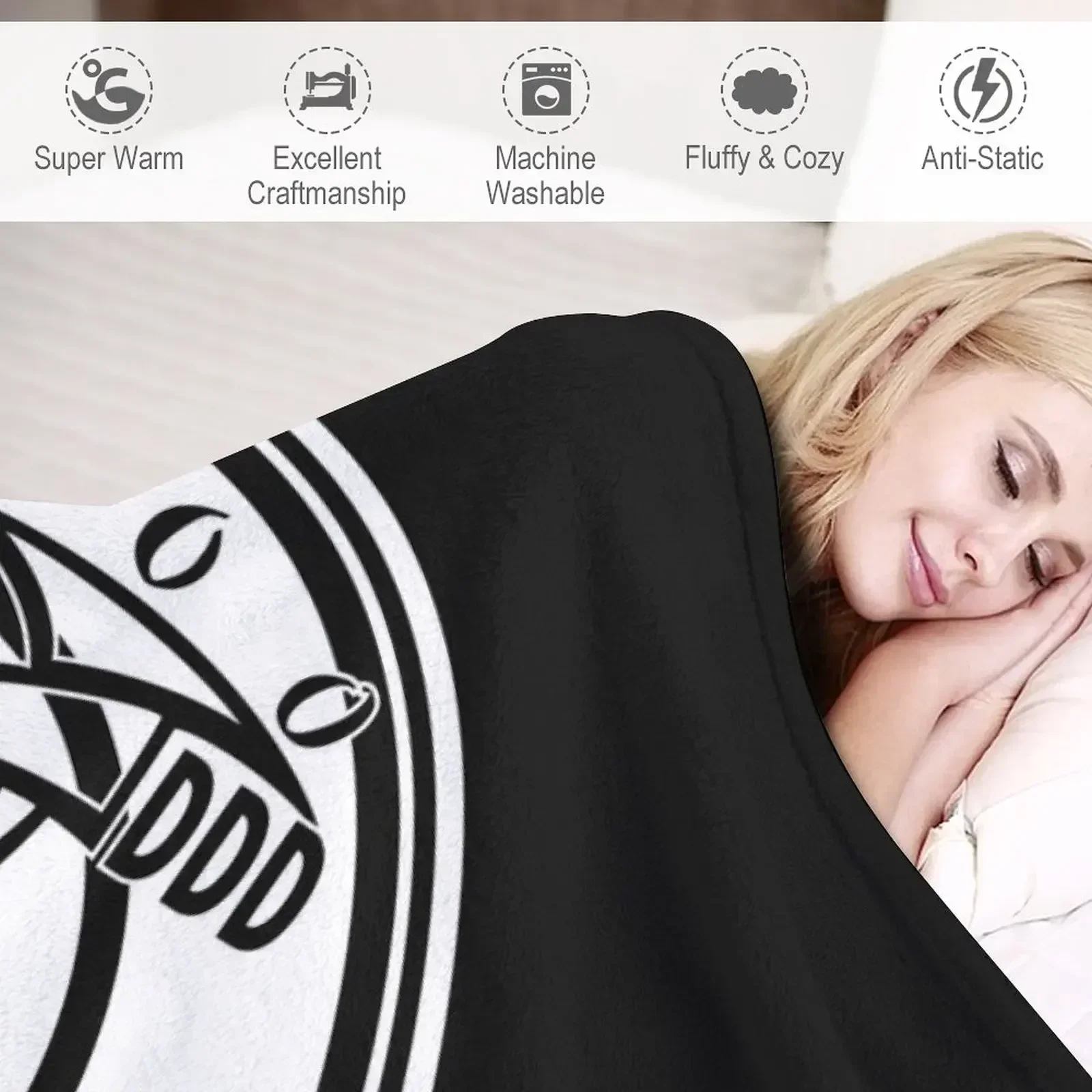 LB Dans Hvid Throw Blanket Hai - Home Decor Brand ulasan dan harga