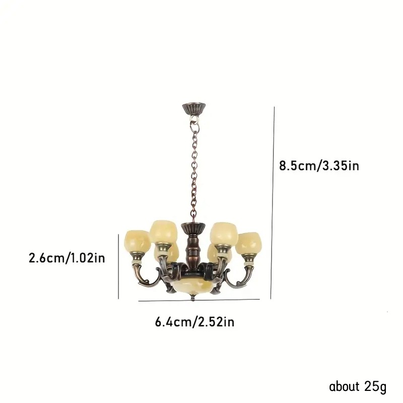 1Pcs Dollhouse Miniature Retro - Fairy Lights Bedroom ulasan dan harga