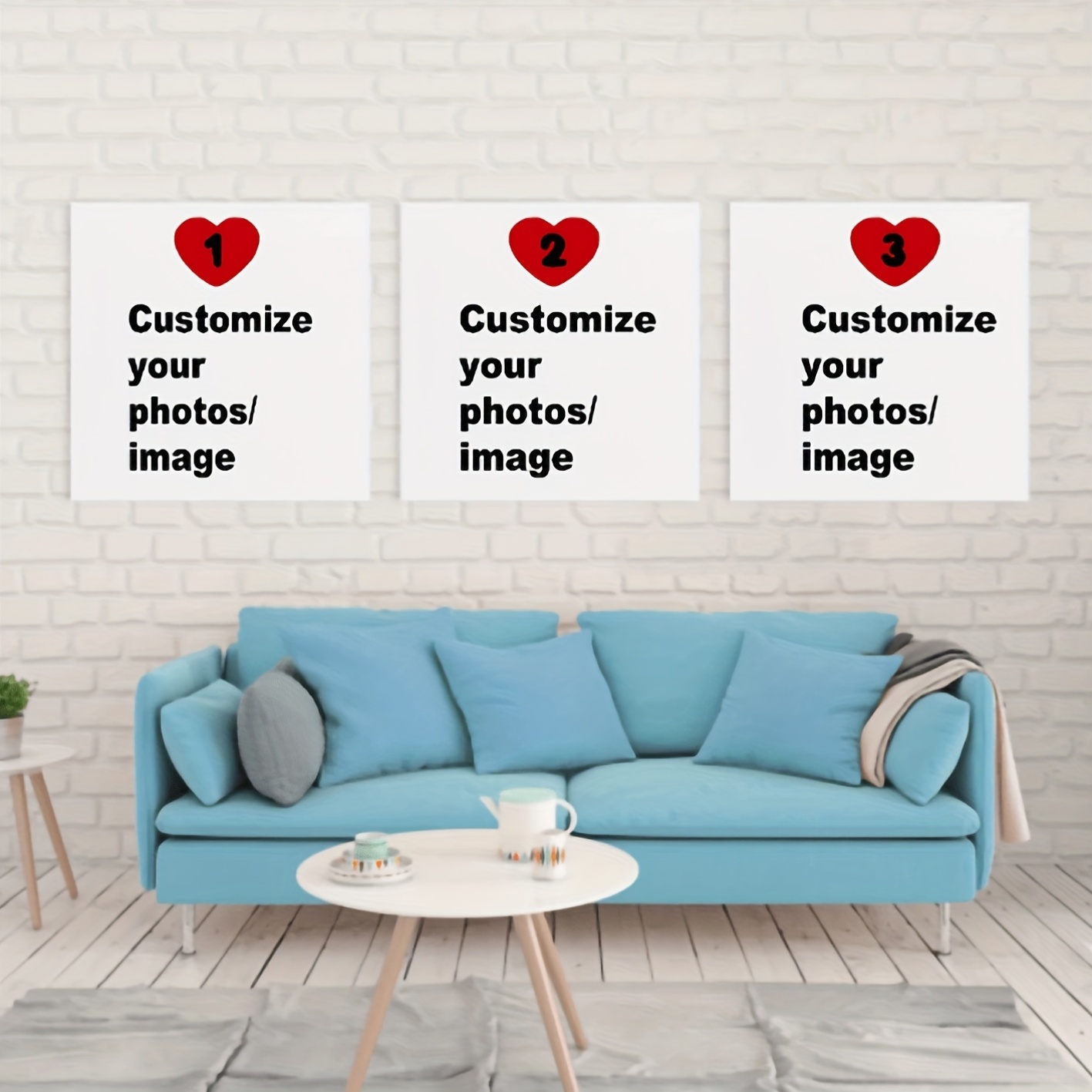 3pcs/set Custom Square Canvas  - Home Decor Canvas ulasan dan harga